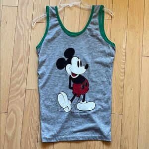 Vintage Gray Mickey Mouse Tank Top